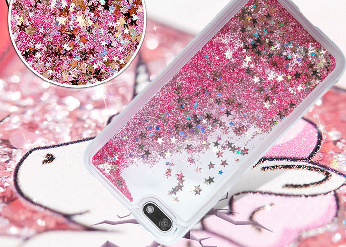 etui glitter liquid case brokat Huawei Y6 2018