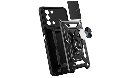 Etui z osłoną aparatu Alogy Camshield Stand Ring do Samsung Galaxy A03s 166mm 