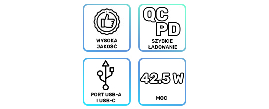 Autoladegerät Joyroom C-A17 USB USB-C 42,5 W QC PD AFC SCP