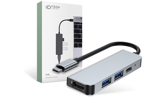 Hub-Adapter 2x USB-A HDMI USB-C V2-HUB 4w1 USB-C