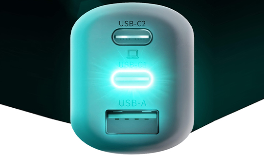 3mk Hyper Charger 65W 2x USB-C 1x USB PowerDelivery
