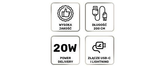 Baseus Cafule Metall USB-C Typ C zu Lightning PD 20W 2m Kabel