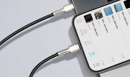 Kabel przewód Baseus Cafule Metal USB-C Type C na Lightning PD 20W 2m
