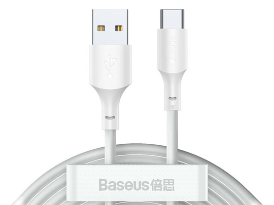 Kabel przewód x2 Baseus USB für Lightning PD 2.4A 1.5m Weiß