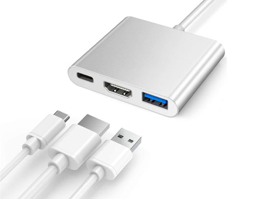 HUB 3in1 Adapter USB-C 3.0 HDMI USB-A Adapter