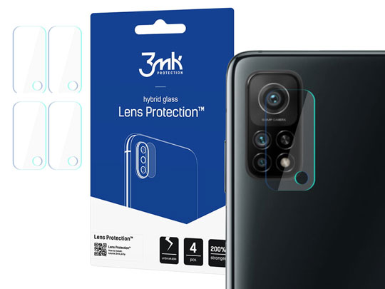 Szkło x4 na kamerę obiektyw 3mk Lens Protection do Xiaomi Mi 10T/ 10T Pro 5G 