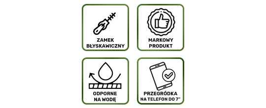 Etui torba sakwa na rower na ramię na telefon RockBros 029-1BK 