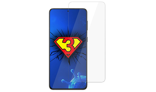 Folia antywirusowa na cały ekran Silver Protection 3mk 7H do Galaxy S21 Plus 