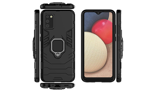 Etui Alogy Ring Stand Armor Case für Samsung Galaxy A02s