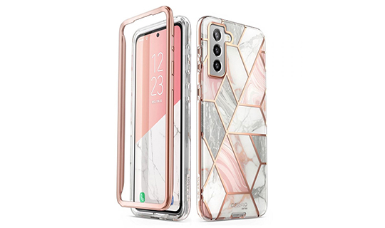 Etui Supcase Cosmo do Samsung Galaxy S21 Marble Pink 