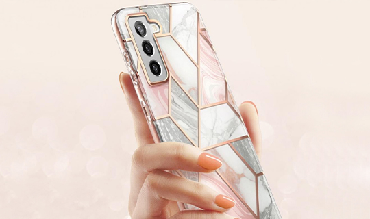 Etui Supcase Cosmo do Samsung Galaxy S21 Marble Pink 