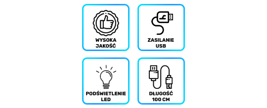 Magnetyczny kabel świecący przewód Alogy Lightning 1m 