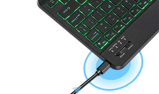 Klawiatura Bezprzewodowa Alogy RGB LED Bluetooth iOS/Android/Window 