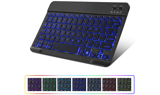 Klawiatura Bezprzewodowa Alogy RGB LED Bluetooth iOS/Android/Window