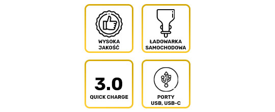 Ładowarka samochodowa Joyroom C-A35 Car Charger PD 45W 5A QC 3.0
