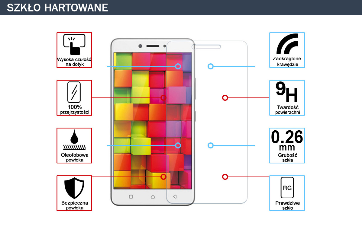 Szkło hartowane 9H Lenovo K6 Note