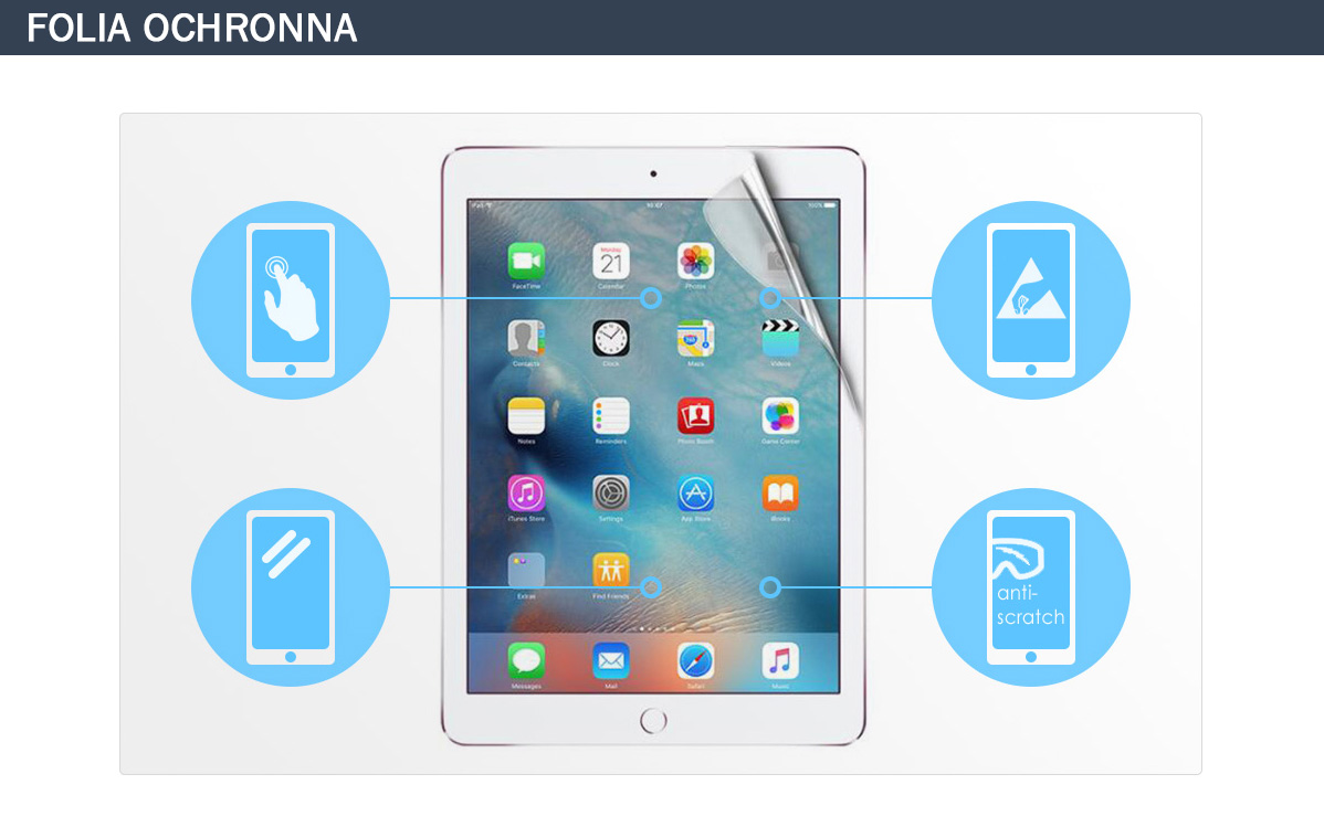 Folia ochronna na ekran do Apple iPad 9.7 2017