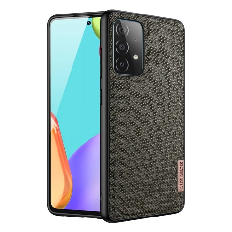Dux Ducis Fino Schutzhülle mit Nylonbezug für Samsung Galaxy A72 4G grün