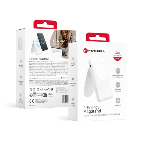 Powerbank Forcell MagStand 10000mAh MagSafe PD QC 15W USB-C-Ständer