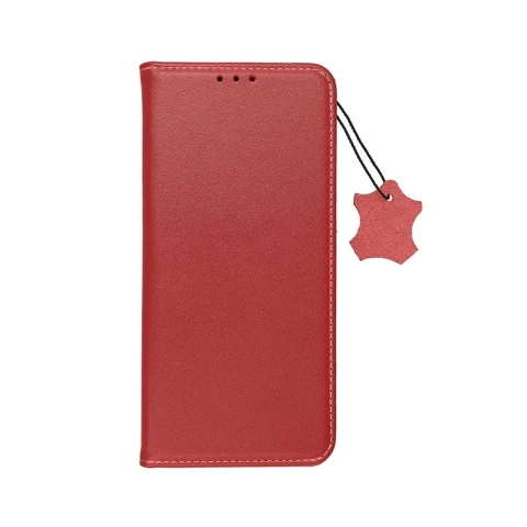 Smart Pro Book Case für Samsung S25 Edge Leder Burgund