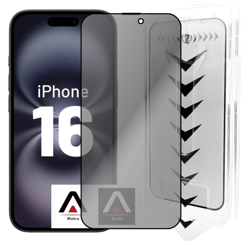 Gehärtetes Glas für Apple iPhone 16 Displayschutzfolie 9H Alogy Heavy Pro™️