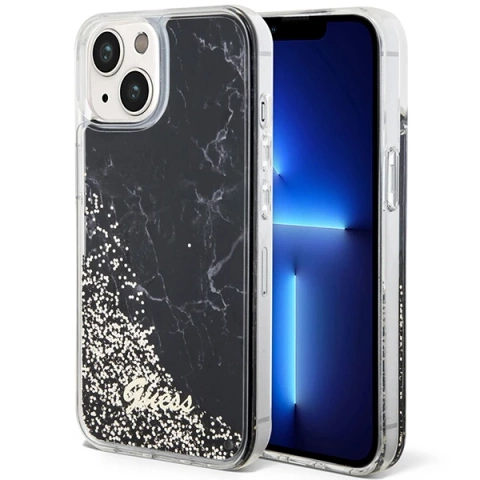 Etui Guess GUHCP14SLCSGSGK für iPhone 14 6,1" Hardcase Liquid Glitter Marble