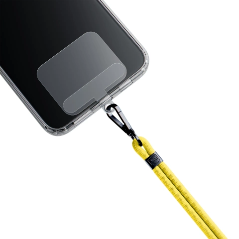 Universelles Smartphone-Lanyard 3mk EasyClip Gelb (schwarz)
