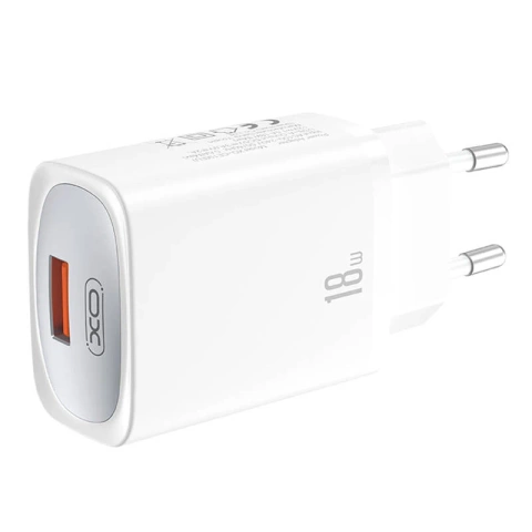 XO CE19 Wandladegerät, 18 W, USB-A, QC3.0, FCP, AFC