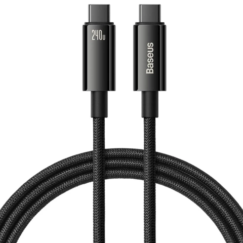 USB C – USB C 480 Mbit/s 240 W 3 m Baseus Tungsten Gold CAWJ040101 Kabel – Schwarz