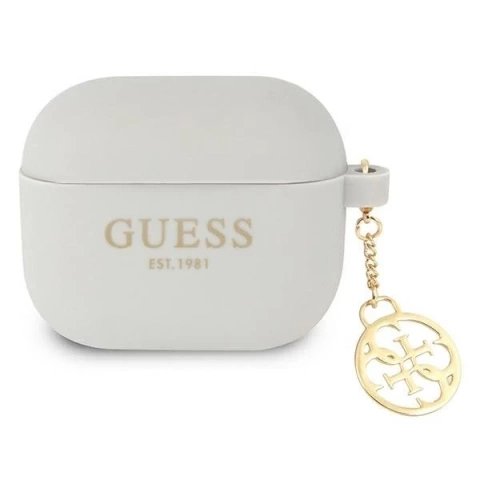 Guess GUA3LSC4EG AirPods 3 Cover szary/grey Silicone Charm 4G Collection