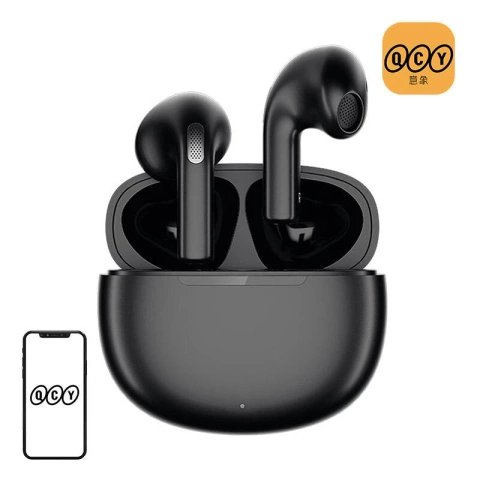 QCY T20 TWS Kabellose Ohrhörer (Schwarz) – Bluetooth 5.3, ENC, IPX4