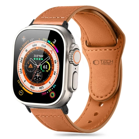 Naturalfit-Armband für Apple Watch 4 / 5 / 6 / 7 / 8 / 9 / SE / Ultra 1 / 2 (42 / 44 / 45 / 49 mm) Braun