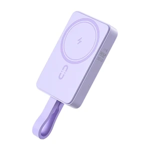 Powerbank Romoss WMS10 10000 mAh 30 W, Lila – Magnetisches Laden und Schnellladen