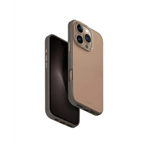 Etui do iPhone 16 Pro UNIQ Lyden DS Brązowo-Szare MagSafe