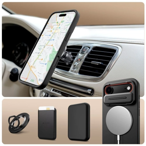 Etui Ochronne do iPhone 17 Air Tech-Protect Kevlar Aura MagSafe Black