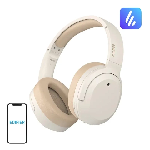 Edifier W820NB Plus Kabellose Kopfhörer, ANC (Beige)