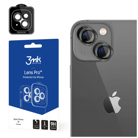 Kameraglas Kameraschutz 3mk Lens Pro für Apple iPhone 14 Graphit
