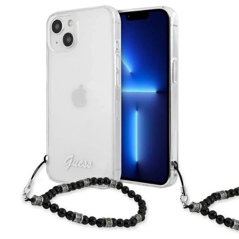 Guess GUHCP13MKPSBK iPhone 13 6,1" Transparentes Hardcase Black Pearl
