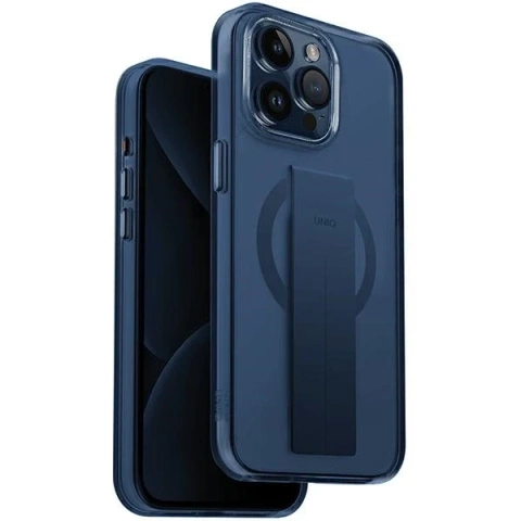 Etui Ochronne do iPhone 15 Pro Max UNIQ Heldro Mag MagClick Niebieskie