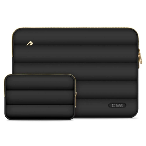 Etui Tech-Protect Puffy 15-16" Black + Mini Pokrowiec