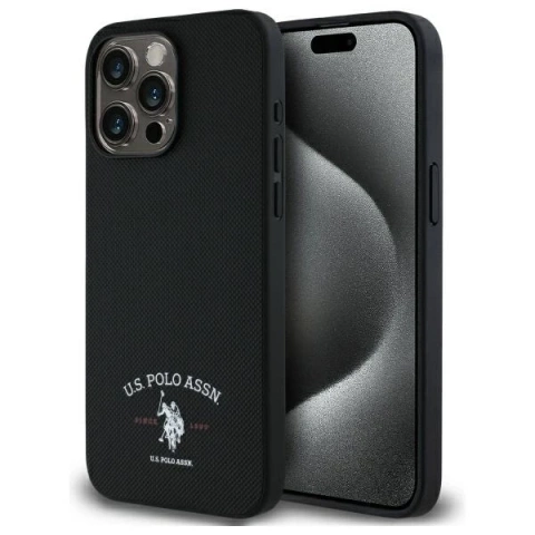 Etui do iPhone 15 Pro Max US Polo Printed DH Logo Czarne
