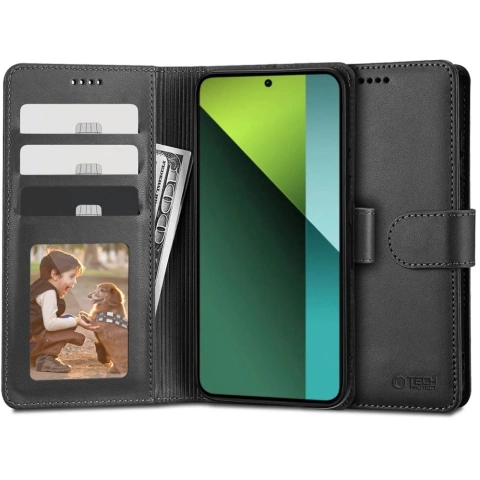 Wallet Case Wallet für Xiaomi Redmi Note 13 Pro 5G / Small X6 5G Schwarz