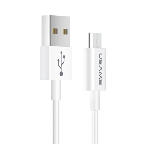 USAMS Kabel U23 microUSB 2A Schnellladung 1m weiß