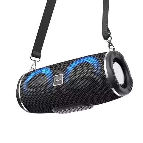HOCO Bluetooth-Lautsprecher HC12 Sport Schwarz Tragbar RGB LED 1200 mAh 2×5W