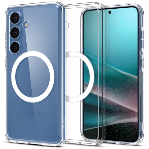 Samsung Galaxy S25 Spigen Ultra Hybrid Mag MagFit Hülle Transparent