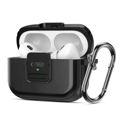 Defender Hook MagSafe Schutzhülle für Kopfhörer für Apple Airpods Pro 1/2 Schwarz
