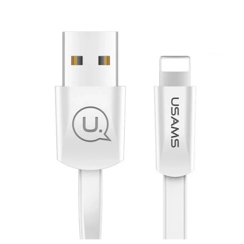 USAMS U2 Lightning Flachkabel 1,2m weiß