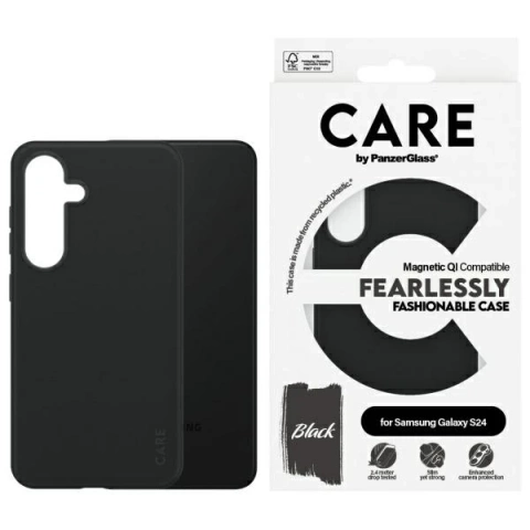 Samsung Galaxy S24 CARE von PanzerGlass Flagship Urban Combat White QI Transparent Case