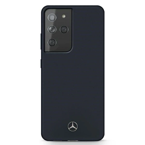 Etui Mercedes MEHCS21LSILNA für Samsung Galaxy S21 Ultra G998 Hardcase Silicone Line