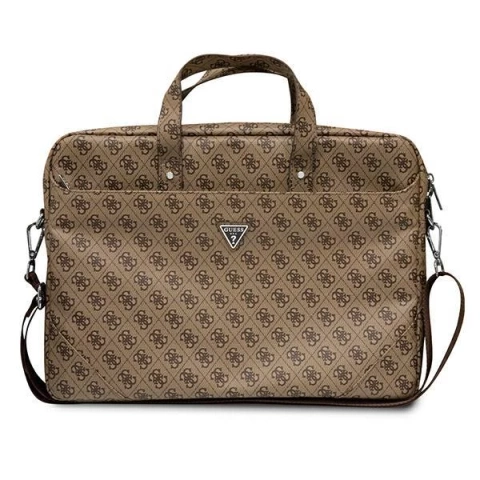 Guess Bag GUCB15P4TW 16 "braun / braun Saffiano 4G Triangle Logo